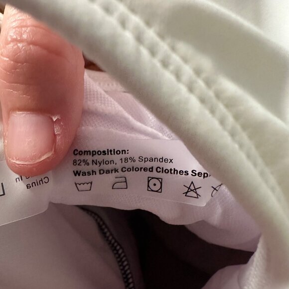 Zaful US 8-10 One Piece Swimdress Swimsuit Color Block V-Neck Wrap Tie Side NWT - Picture 13 of 13